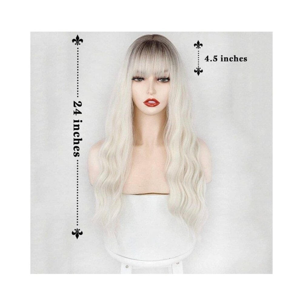 Platinum Blonde Wig,Hair Wigs - Picture 5 of 10